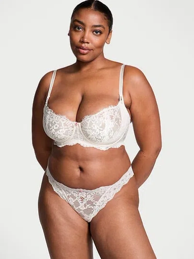 Victoria's Secret Dream Angels Wicked Unlined Lace Balconette Bra In White