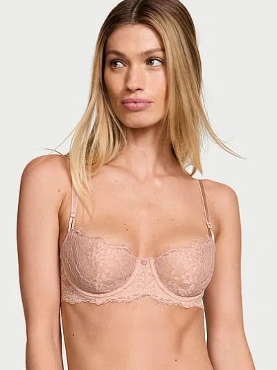 Victoria's Secret Dream Angels Wicked Unlined Lace Balconette Bra In Animal Print