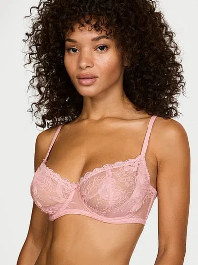 Victoria's Secret Dream Angels Wicked Unlined Rosette Reverie Embroidery Balconette Bra In Print