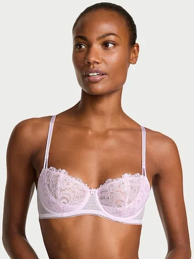 Victoria's Secret Dream Angels Wicked Vintage Blossom Embroidery Unlined Balconette Bra In White