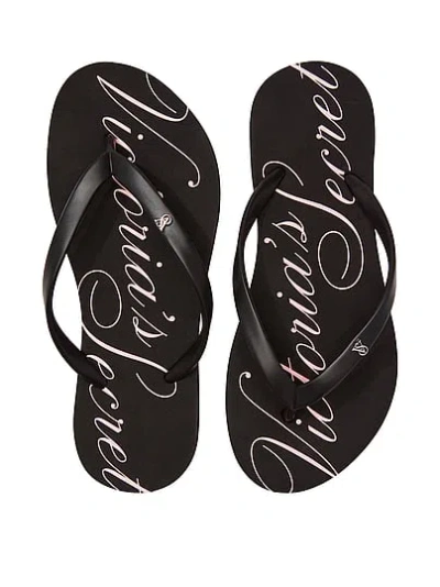 Victoria's Secret Flip Flops In Black