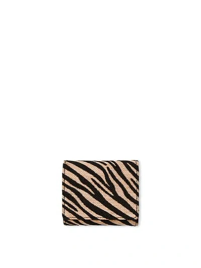 Victoria's Secret Foldover Card Case Keychain In Black