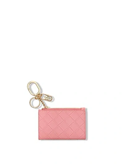 Victoria's Secret Foldover Card Case Keychain In Pink