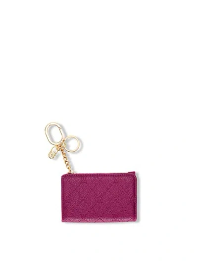 Victoria's Secret Foldover Card Case Keychain In Pink