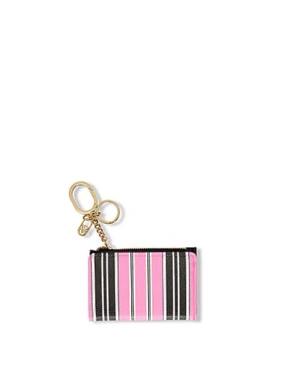 Victoria's Secret Foldover Card Case Keychain In Print