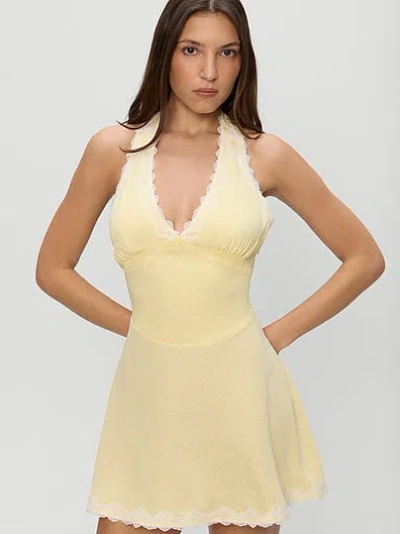 Victoria's Secret Frankies Bikinis Audrey Satin Dress In Yellow