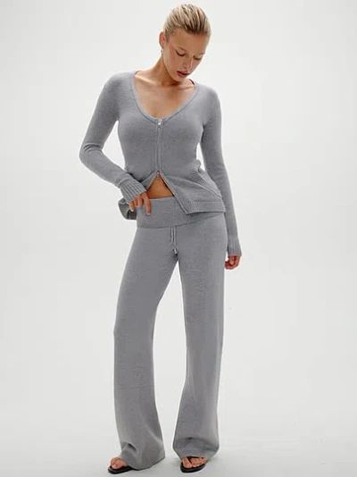 Victoria's Secret Frankies Bikinis Dawson Cloud Knit Pant In Gray