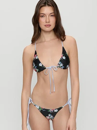 Victoria's Secret Frankies Bikinis June Satin Bikini Top In Floral