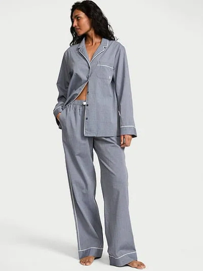 Victoria's Secret Heritage Cotton Long Pajama Set In Multi