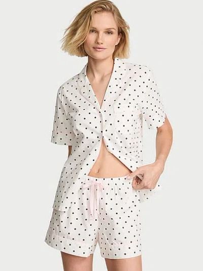 Victoria's Secret Heritage Cotton Short Pajama Set In Print