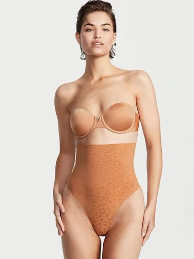 Victoria's Secret High-waist Seamless Thong Panty In Brown