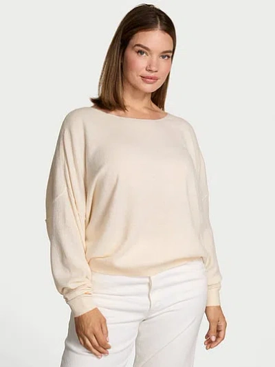 Victoria's Secret Knit Boatneck Sweater In Neutral