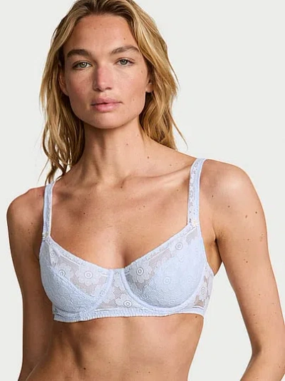 Victoria's Secret Lacie Unlined Balconette Bra In Blue