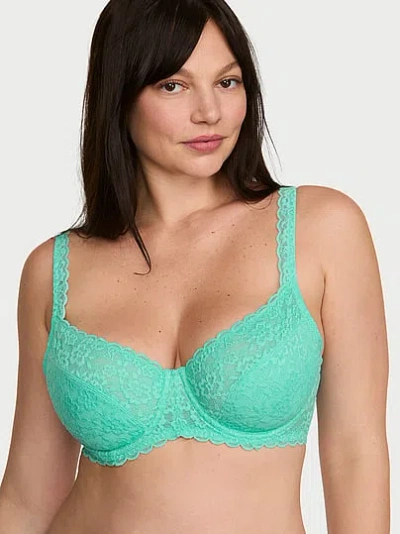 Victoria's Secret Lacie Unlined Balconette Bra In Green