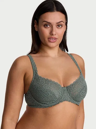 Victoria's Secret Lacie Unlined Balconette Bra In Green