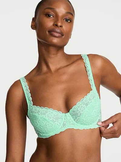 Victoria's Secret Lacie Unlined Balconette Bra In Green