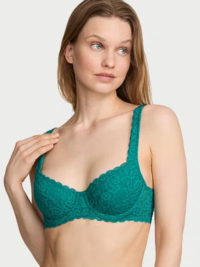 Victoria's Secret Lacie Unlined Balconette Bra In Green
