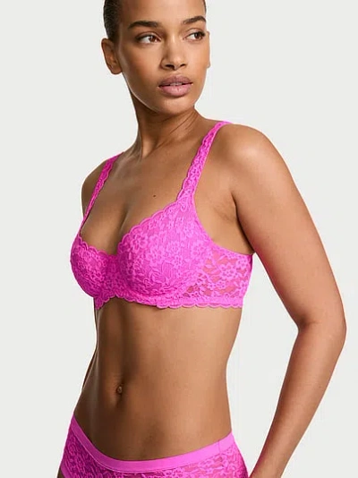Victoria's Secret Lacie Unlined Balconette Bra In Pink