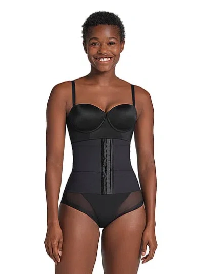Victoria's Secret Leonisa Shapewear 3-belt Custom Compression Waist Trainer With Lumbar Support In Black
