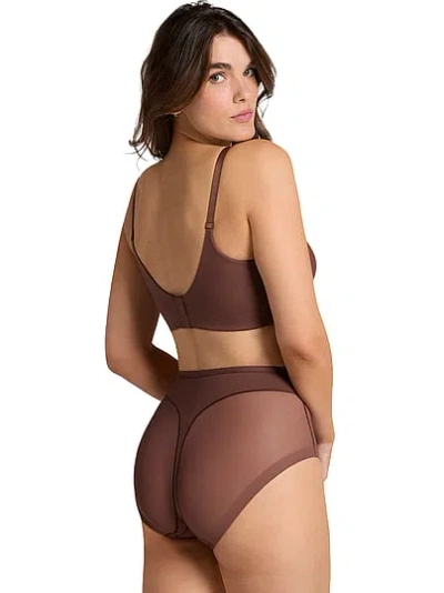 Victoria's Secret Leonisa Shapewear Comfy Compression Undetectable Shaper Panty In Brown