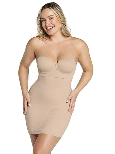 Victoria's Secret Leonisa Shapewear Moderate Compression Sculpting Skort Slip In Neutral