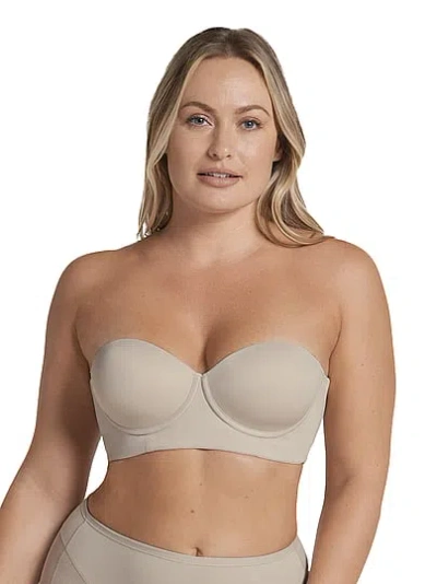 Victoria's Secret Leonisa Shapewear Smoothing Strapless Longline Bra In White