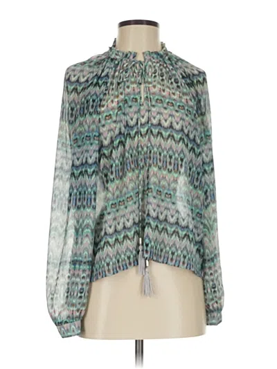 Pre-owned Victoria's Secret Long Sleeve Blouse In Green