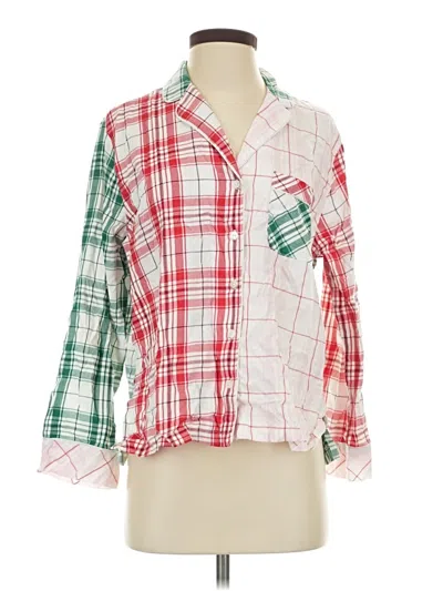 Victoria's Secret Long Sleeve Button Down Shirt In Multi