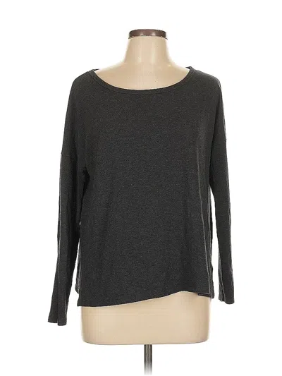 Pre-owned Victoria's Secret Long Sleeve T-shirt In Gray
