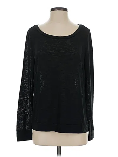 Pre-owned Victoria's Secret Long Sleeve T-shirt In Black