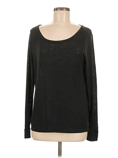 Pre-owned Victoria's Secret Long Sleeve T-shirt In Black