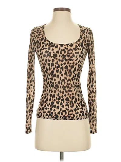 Pre-owned Victoria's Secret Long Sleeve T-shirt In Brown