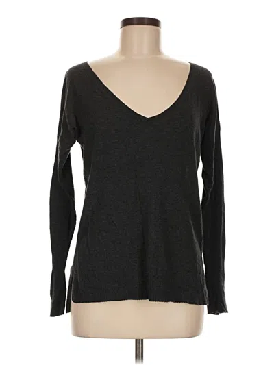 Pre-owned Victoria's Secret Long Sleeve T-shirt In Gray