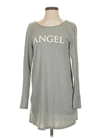 Pre-owned Victoria's Secret Long Sleeve T-shirt In Gray