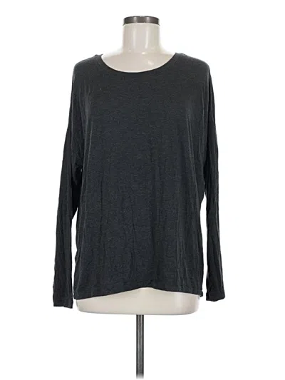 Pre-owned Victoria's Secret Long Sleeve T-shirt In Gray
