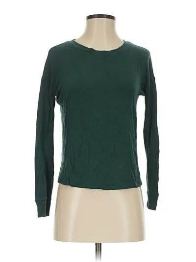 Pre-owned Victoria's Secret Long Sleeve T-shirt In Green