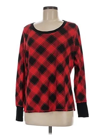 Pre-owned Victoria's Secret Long Sleeve T-shirt In Red