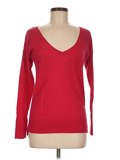 Pre-owned Victoria's Secret Long Sleeve T-shirt In Red