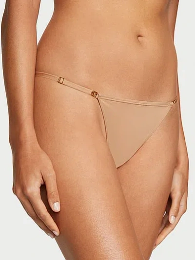 Victoria's Secret Love Cloud Adjustable String Bikini Panty In Brown