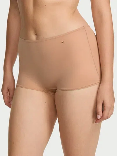 Victoria's Secret Love Cloud Mid-rise Boyshort Panty In Beige