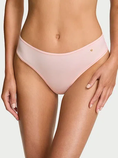Victoria's Secret Love Cloud Mid-rise Thong Panty In Pink
