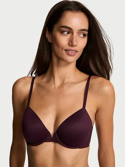Victoria's Secret Love Cloud Smooth Lightly Lined Full-coverage Bra In Burgundy