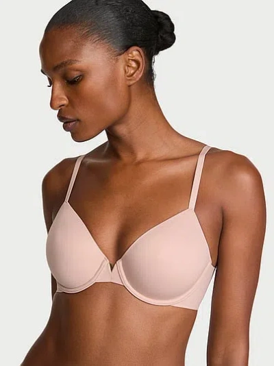Victoria's Secret Love Cloud Smooth Lightly Lined Full-coverage Bra In Beige