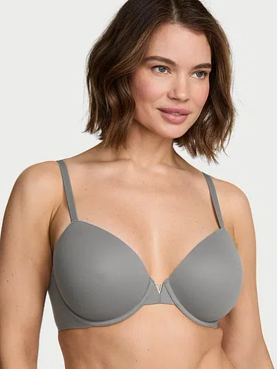 Victoria's Secret Love Cloud Smooth Lightly Lined Full-coverage Bra In Gray