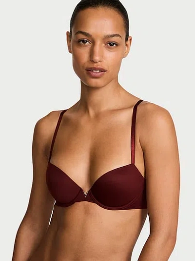 Victoria's Secret Love Cloud Smooth Lightly Lined Plunge Demi Bra In Brown