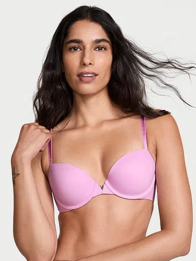 Victoria's Secret Love Cloud Smooth Lightly Lined Plunge Demi Bra In Purple