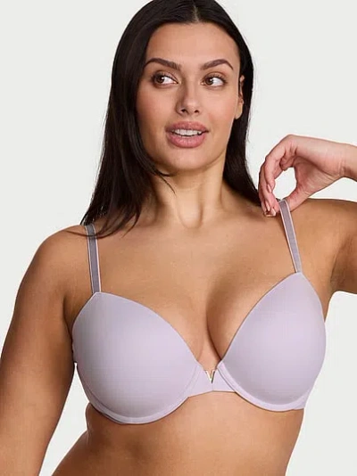 Victoria's Secret Love Cloud Smooth Lightly Lined Plunge Demi Bra In Blue