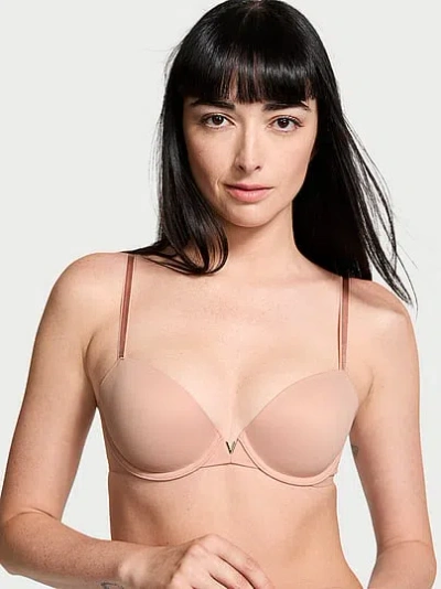 Victoria's Secret Love Cloud Smooth Lightly Lined Plunge Demi Bra In Pink