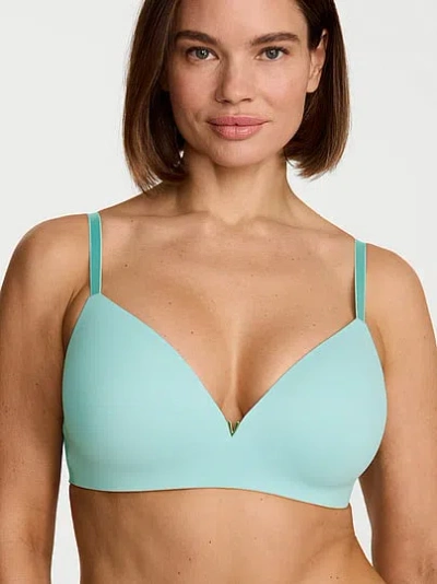 Victoria's Secret Love Cloud Wireless Push-up Bra In Blue