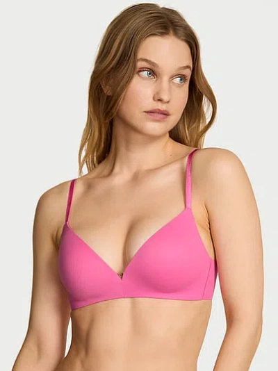 Victoria's Secret Love Cloud Wireless Push-up Bra In Pink